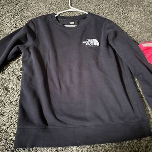 Navy north face crewneck